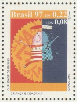 C 2061 Selo Crianca e Cidadania Direito Justica Educacao 1997 CLM