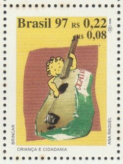 C 2064 Selo Crianca e Cidadania Direito Justica Brincar Musica 1997 CLM