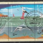 C 2182 Selo Revizee e Proarquipelago Farol Navio Golfinho Tartaruga Mergulhador Satelite Mapa Peixe 1999 CBC DF 1