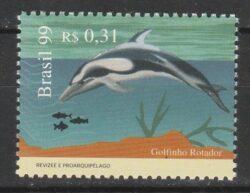 C 2186 Selo Revizee e Proarquipelago Golfinho Tartaruga Oceano 1999