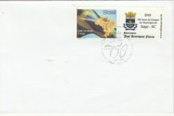 Envelope 2010 Selo Personalizado Itajai Brasao Bandeira Mapa CBC SC 3