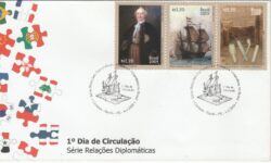 Envelope FDC 2009 722E Relacoes Diplomaticas Holanda Navio CBC PE 2