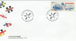 Envelope FDC 2015 Relacoes Internacionais Alemanha Economia Fusca Navio CBC PR