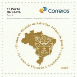 SI 128 Selo Institucional 475 Anos Arquidiocese Salvador Bahia Religiao Mapa 2026