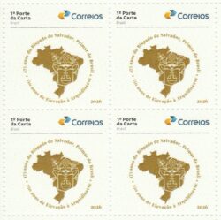 SI 128 Selo Institucional 475 Anos Arquidiocese Salvador Bahia Religiao Mapa 2026 Quadra