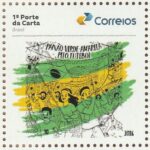 SI 130 Selo Institucional Paixao Verde Amarela pelo Futebol Bandeira 2026 Preto e Branco