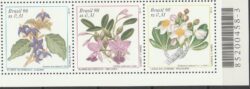 C 2170 Selo Flores do Cerrado Orquidea 1998 Serie Completa Codigo de Barras