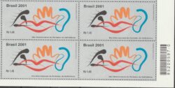 C 2434 Selo Dia do Portador de Deficiencia Saude 2001 Quadra Codigo de Barras