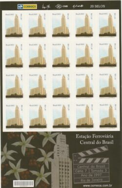 C 3087 Selo Estacao Central do Brasil Trem 2011 Folha