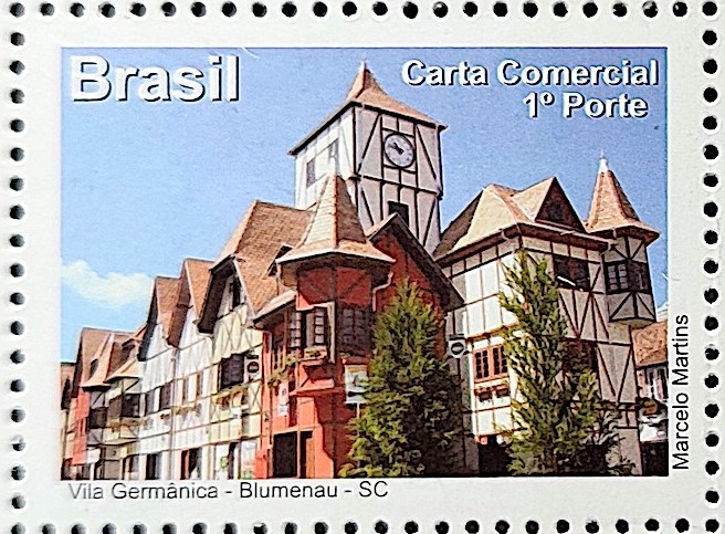 C 3178 Selo Despersonalizado Encantos de Santa Catarina 2012 Blumenau Alemanha