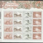 C 4200 Selo Animais Brasileiros Cervo Esquilo Pato Boto 2026 Folha