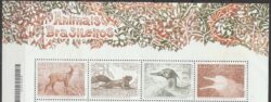 C 4200 Selo Animais Brasileiros Cervo Esquilo Pato Boto 2026 Vinheta