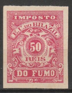 Imposto do Selo Fiscal Fumo 50 Reis