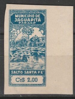 Imposto do Selo Fiscal Municipio de Jaguapita Parana Salto Santa Fe CrS 2