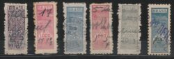 Imposto do Selo Fiscal Tesouro Nacional 1942 a 1944 Varios Valores
