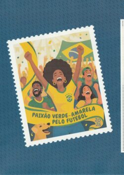 SI 131 Vinheta do Selo Institucional Paixao Verde Amarela pelo Futebol Bandeira 2026 Colorido