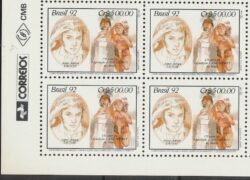 C 1795 Selo Expedicao Longsdorff Meio Ambiente Taunay Indio 1992 Quadra Vinheta Correios