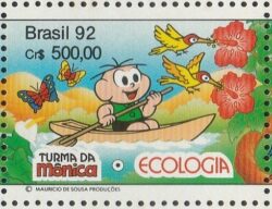 C 1802 Selo Turma da Monica Desenho Infantil Crianca Monica 1992