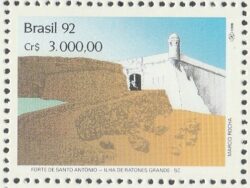 C 1816 Selo Arquitetura Militar Forte Ilha de Ratones Grandes SC 1992