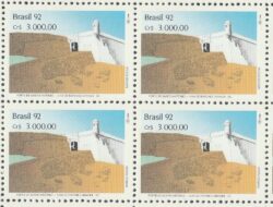 C 1816 Selo Arquitetura Militar Forte Ilha de Ratones Grandes SC 1992 Quadra