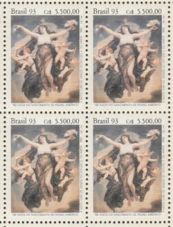 C 1837 Selo 150 Anos Pedro Americo Arte Genios 1993 Quadra