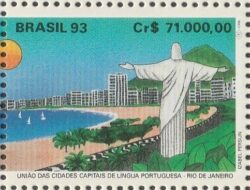C 1850 Selo Lingua Portuguesa Congresso Nacional Rio de Janeiro 1993