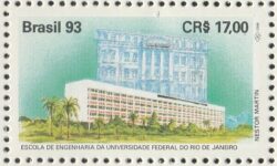 C 1860 Selo Escola de Engenharia UFRJ Educacao Ciencia 1993