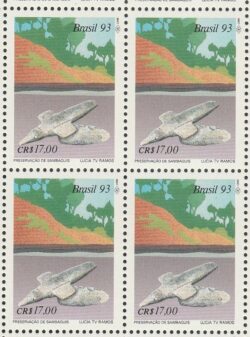 C 1861 Selo Preservacao dos Sambaquis Pre Historia 1993 Quadra