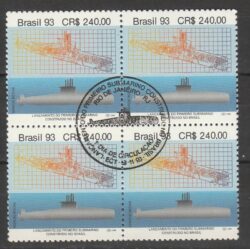 C 1877 Selo Submarino Tamoio Navio Militar 1993 Quadra CBC RJ