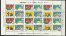 C 1916 Selo Primeiro Livro Infantil Contos da Carochinha Crianca 1994 Folha CLM