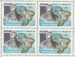C 1938 Selo Alexandre de Gusmao Diplomacia 1995 Quadra