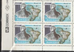 C 1938 Selo Alexandre de Gusmao Diplomacia 1995 Quadra Vinheta Correios