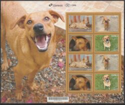 C 4204 Selo Cachorro Caramelo 2026 Folha