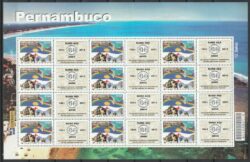 C 2777 Selo Personalizado Pernambuco Bandeira 2009 Sao Jose do Rio Preto Folha