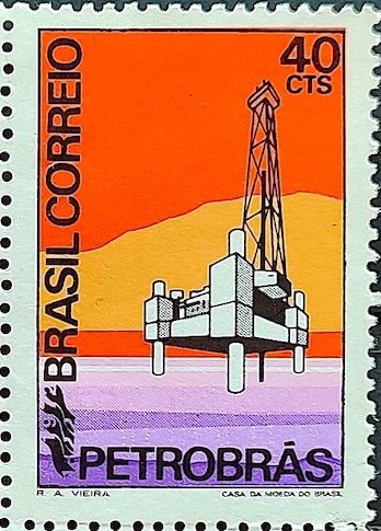 C 729 Selo Promocao Recursos Minerais Energia Petroleo 1972