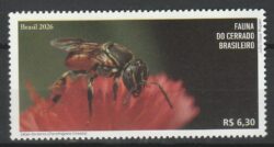 C 4216 Selo Fauna do Cerrado Brasileiro 2026 Abelha