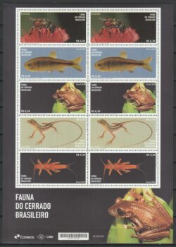C 4216 Selo Fauna do Cerrado Brasileiro 2026 Folha