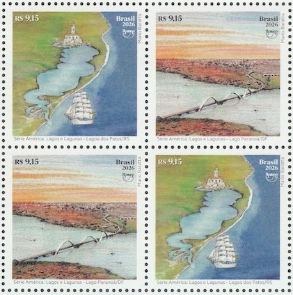 C 4221 Selo Lagos e Lagunas Navio Farol Ponte Brasilia 2026 Quadra 2