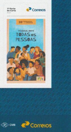 SI 137 Selo Institucional Primavera dos Museus 2026 Vinheta Correios